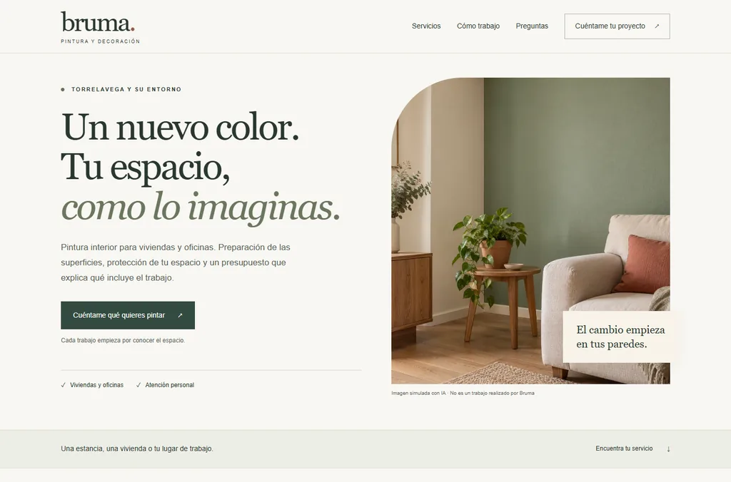 Web de Bruma Pintura y Decoración